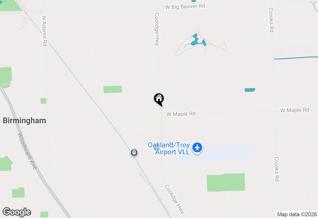 Map of 2898 Yorkshire Road, Birmingham, MI 48009