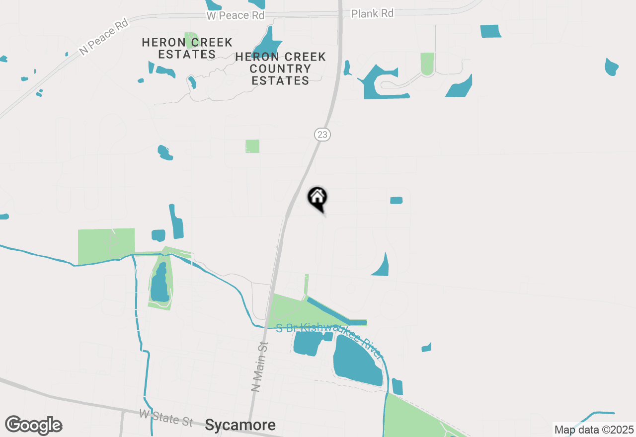 Map of 1225 Alexandria Drive, Sycamore, IL 60178