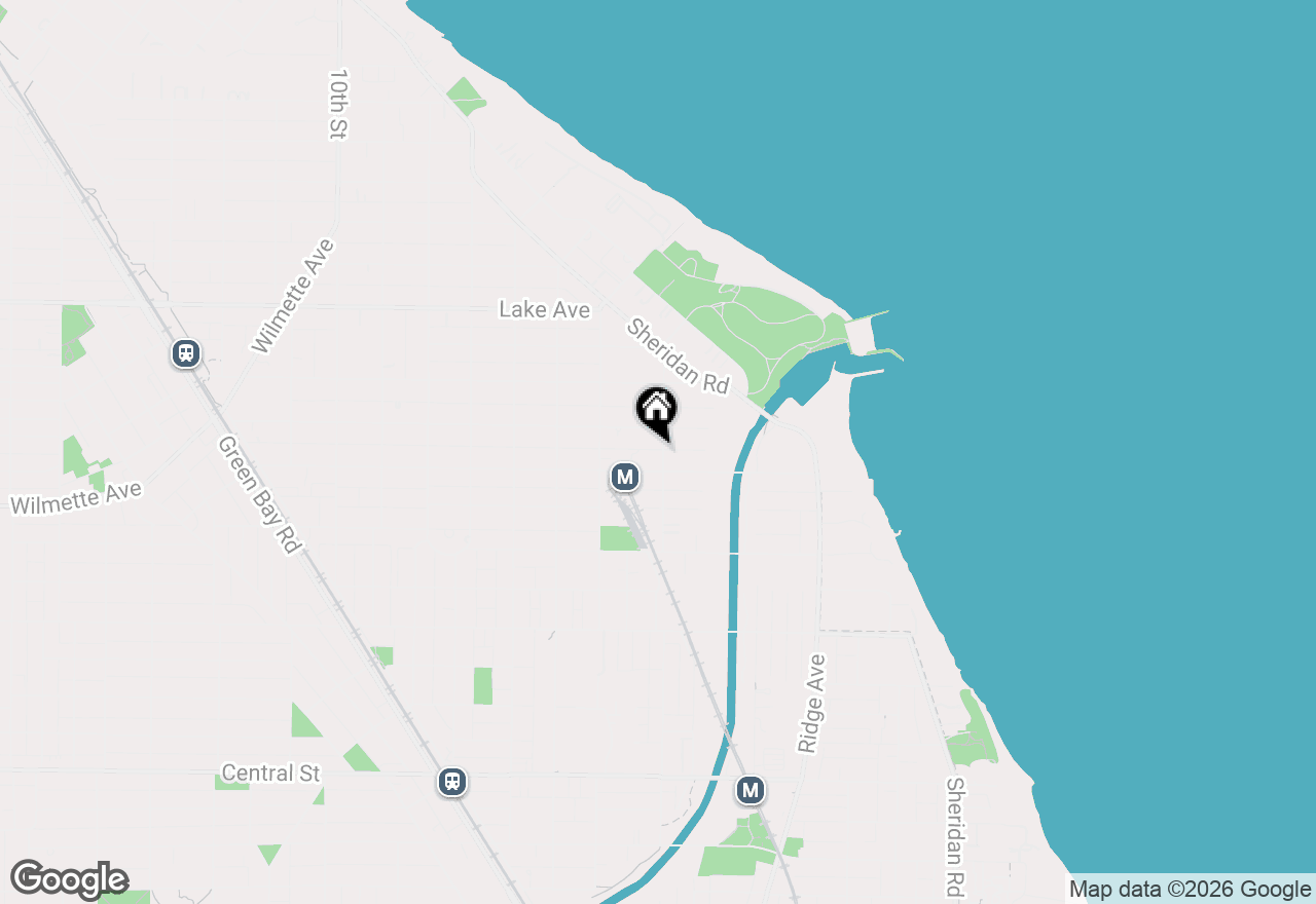 Map of 515 3rd Street, Wilmette, IL 60091