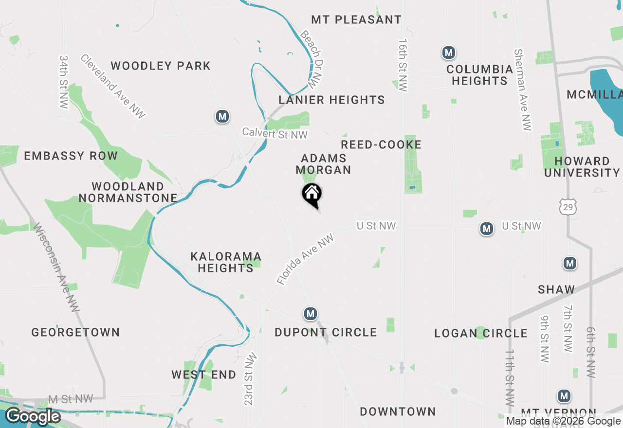 Map of 2100 19th Street Nw #706, Washington, DC 20009