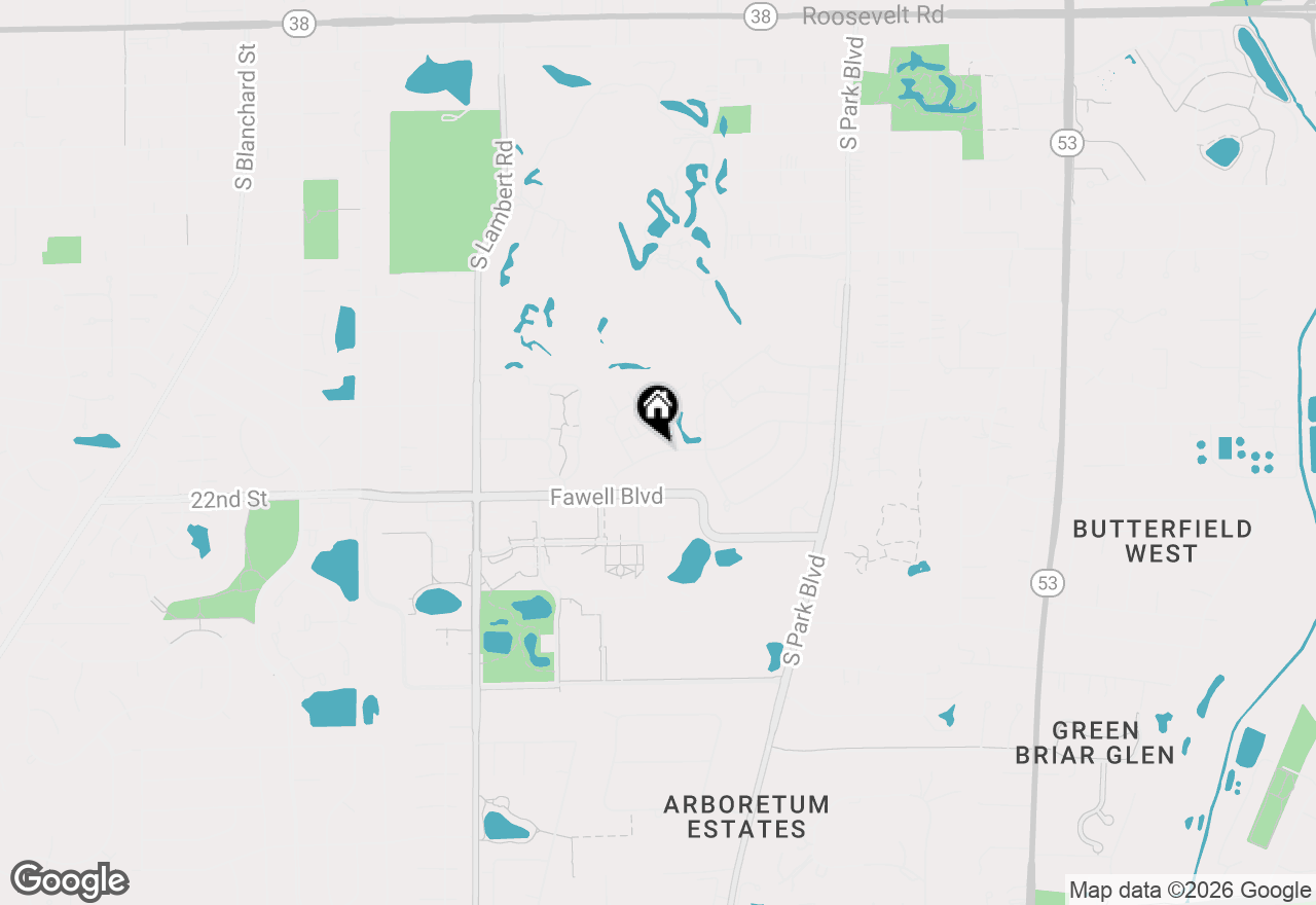 Map of 464 Raintree Drive #2D, Glen Ellyn, IL 60137