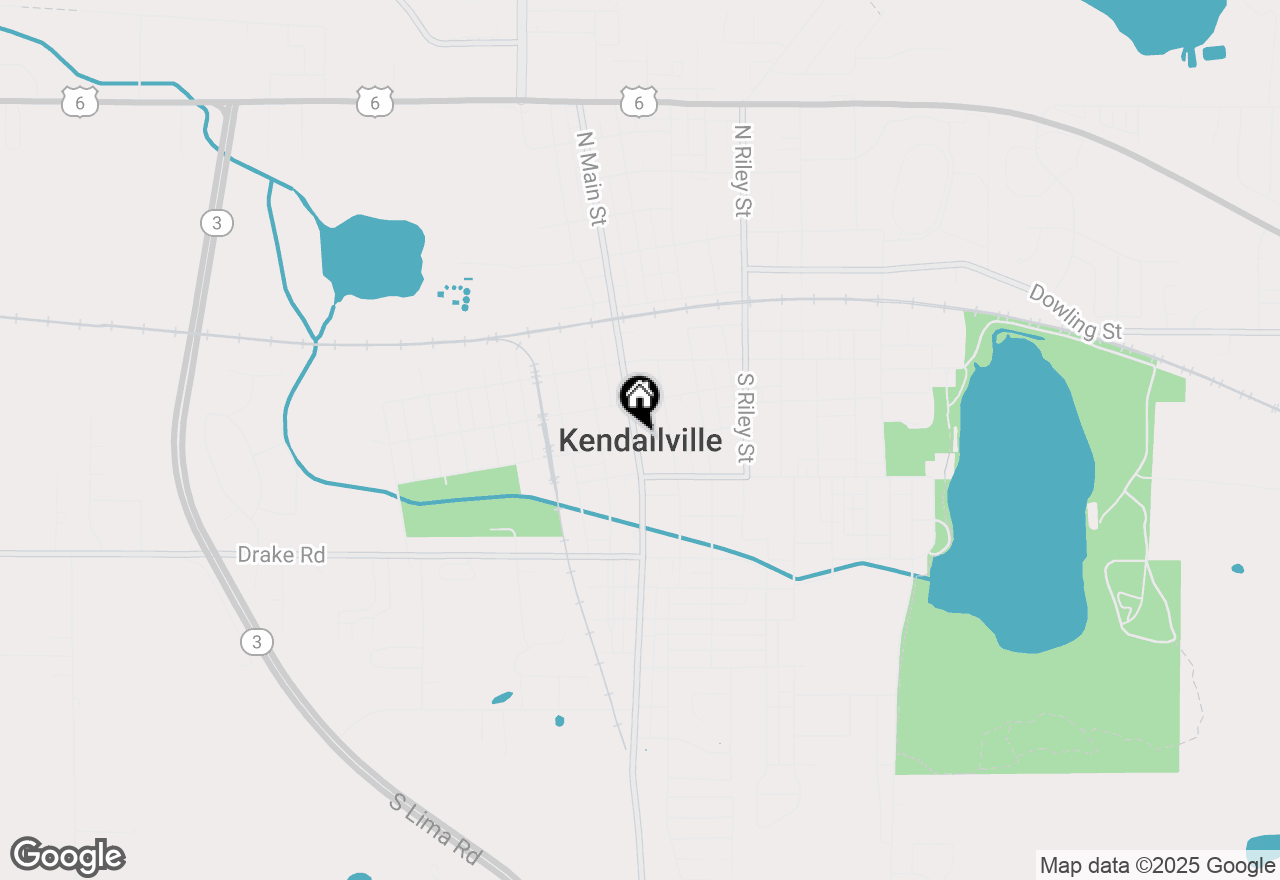 Map of 211/213 S Main Street, Kendallville, IN 46755