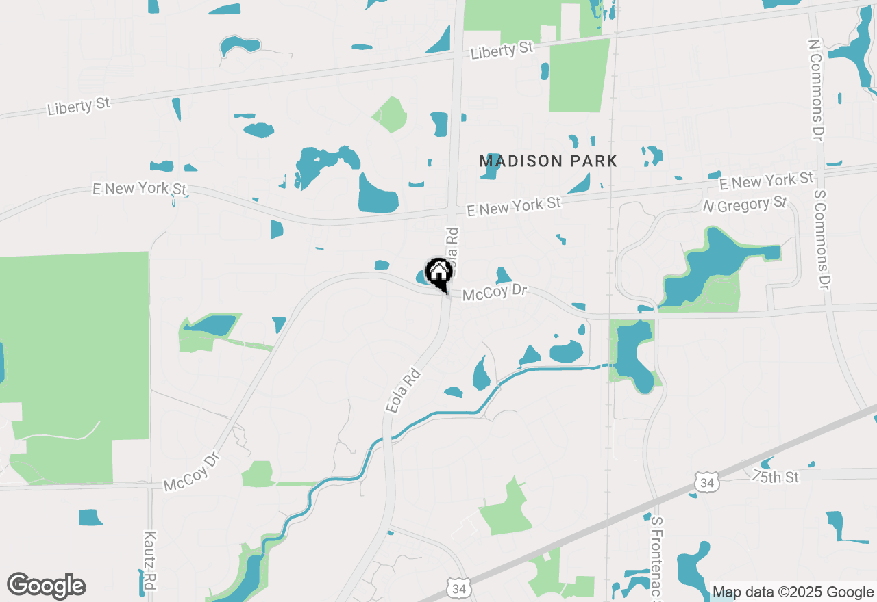 Map of 2812 Breckenridge Circle, Aurora, IL 60504