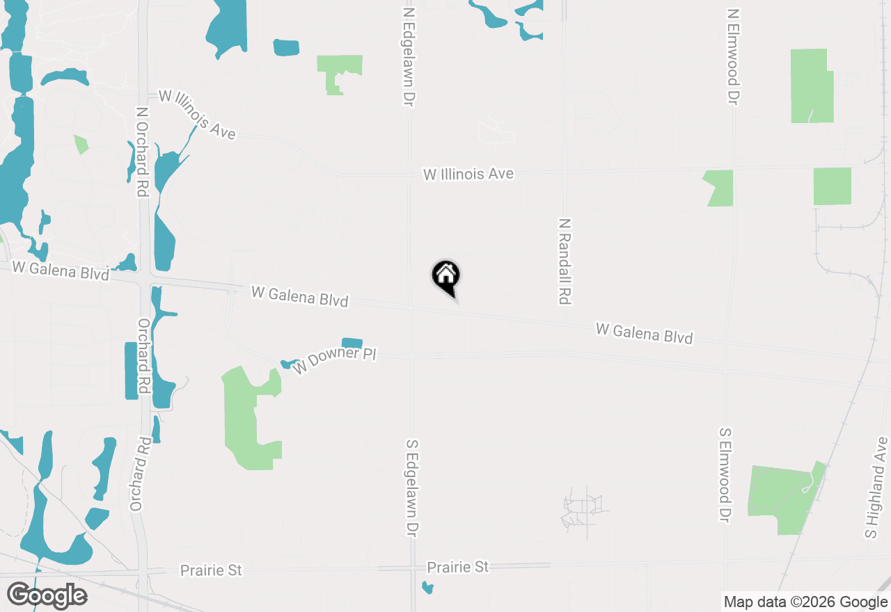 Map of 1721 W Galena Boulevard, Aurora, IL 60506