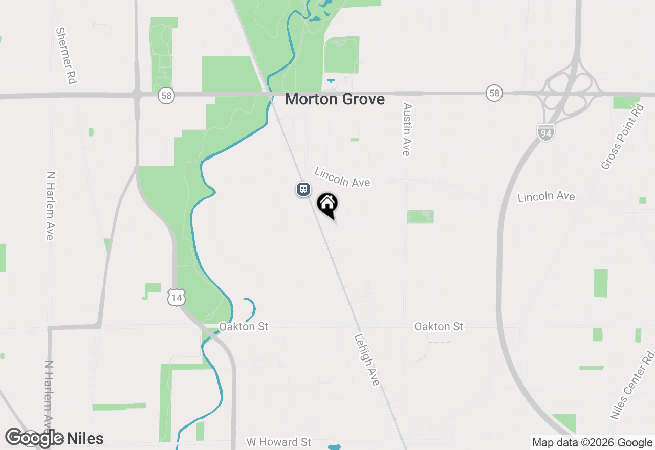 Map of 8300 Callie Avenue #408, Morton Grove, IL 60053