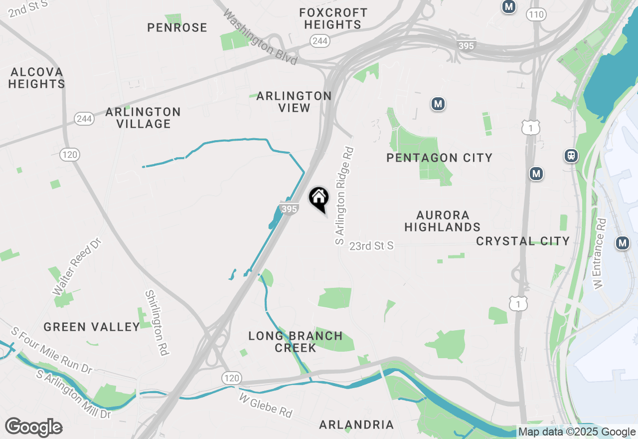 Map of 1417 21st Street S, Arlington, VA 22202