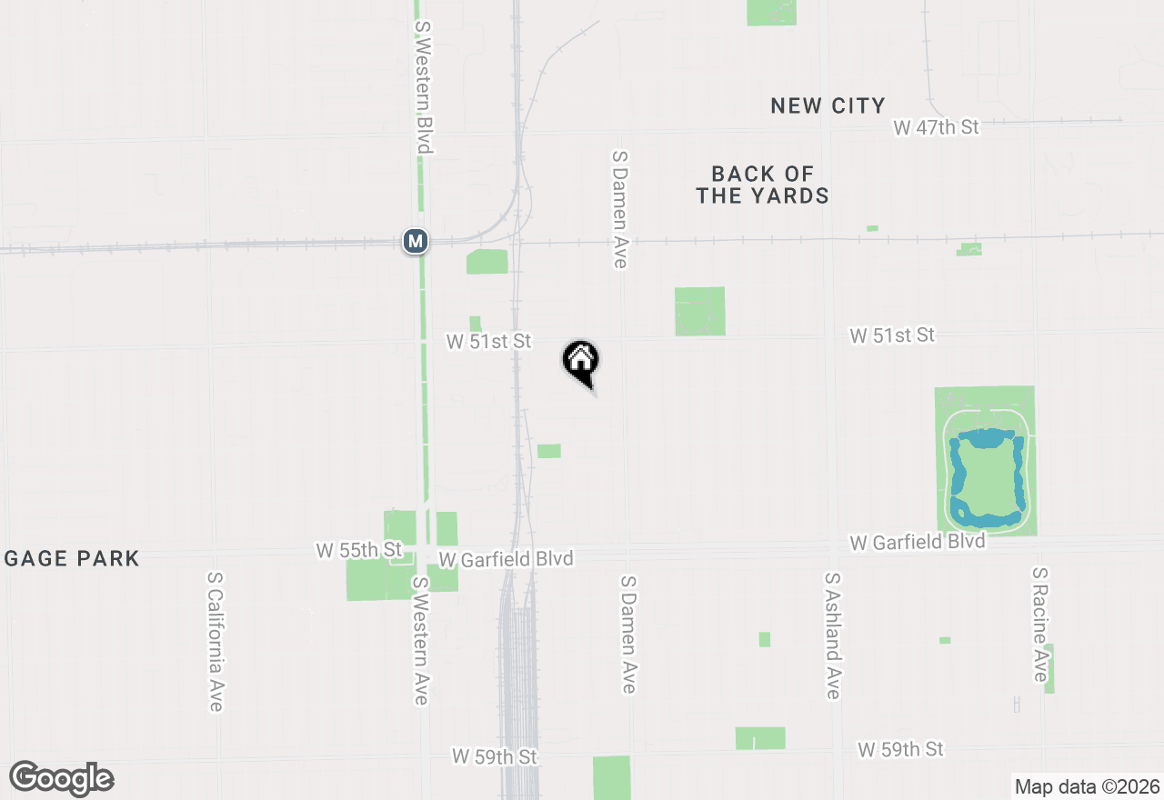 Map of 2050 W 52nd Street, Chicago, IL 60609