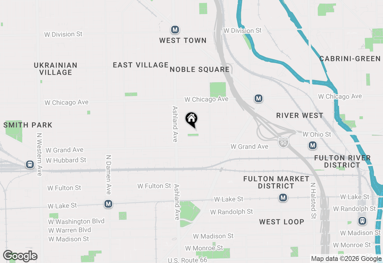 Map of 1468 W Ohio Street, Chicago, IL 60642