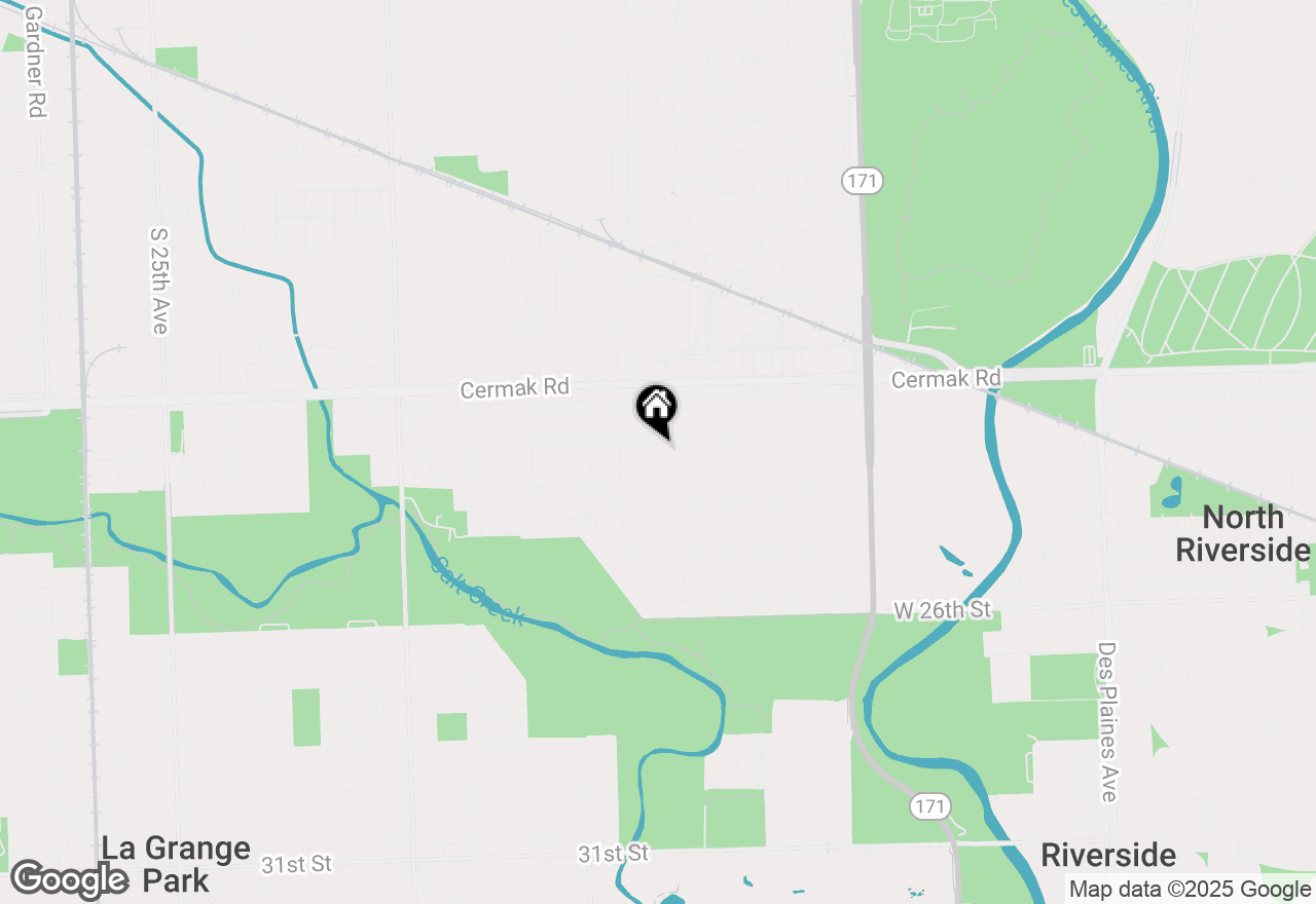 Map of 2304 S 8th Avenue, North Riverside, IL 60546