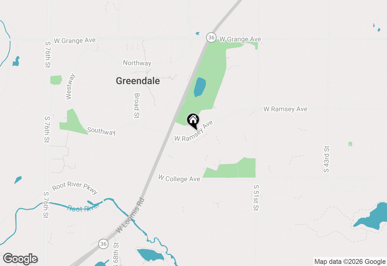 Map of 5890 Lakeview Dr, Greendale, WI 53129
