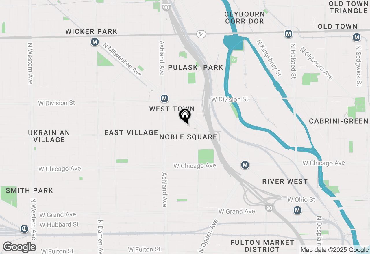 Map of 1445 W Cortez Street #1, Chicago, IL 60642