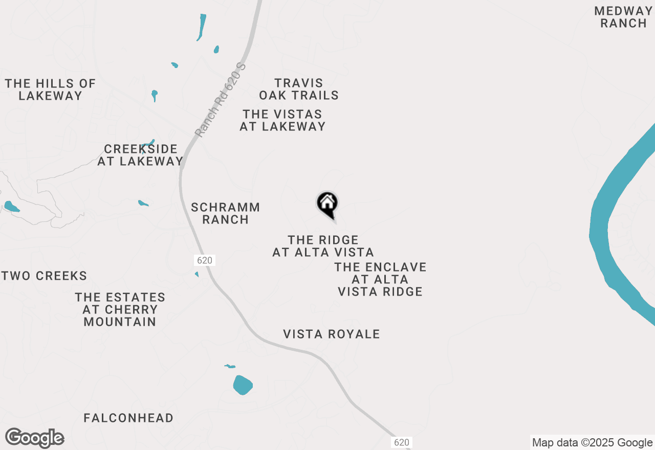 Map of 105 Whitley Dr, Austin, TX 78738