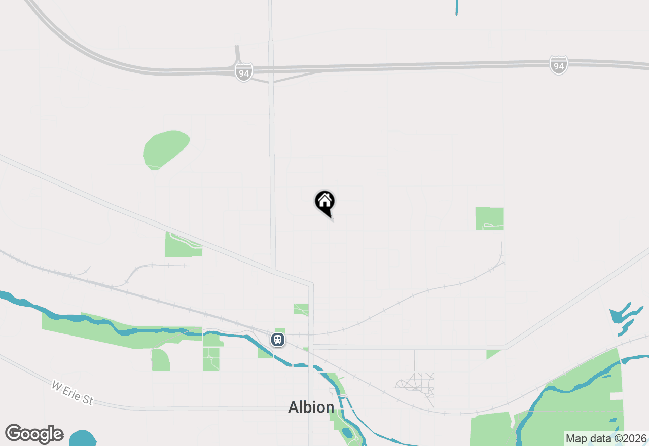 Map of 117 E North Street, Albion, MI 49224