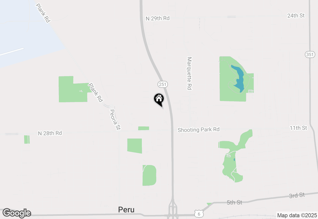 Map of 1220 Sunset Drive, Peru, IL 61354