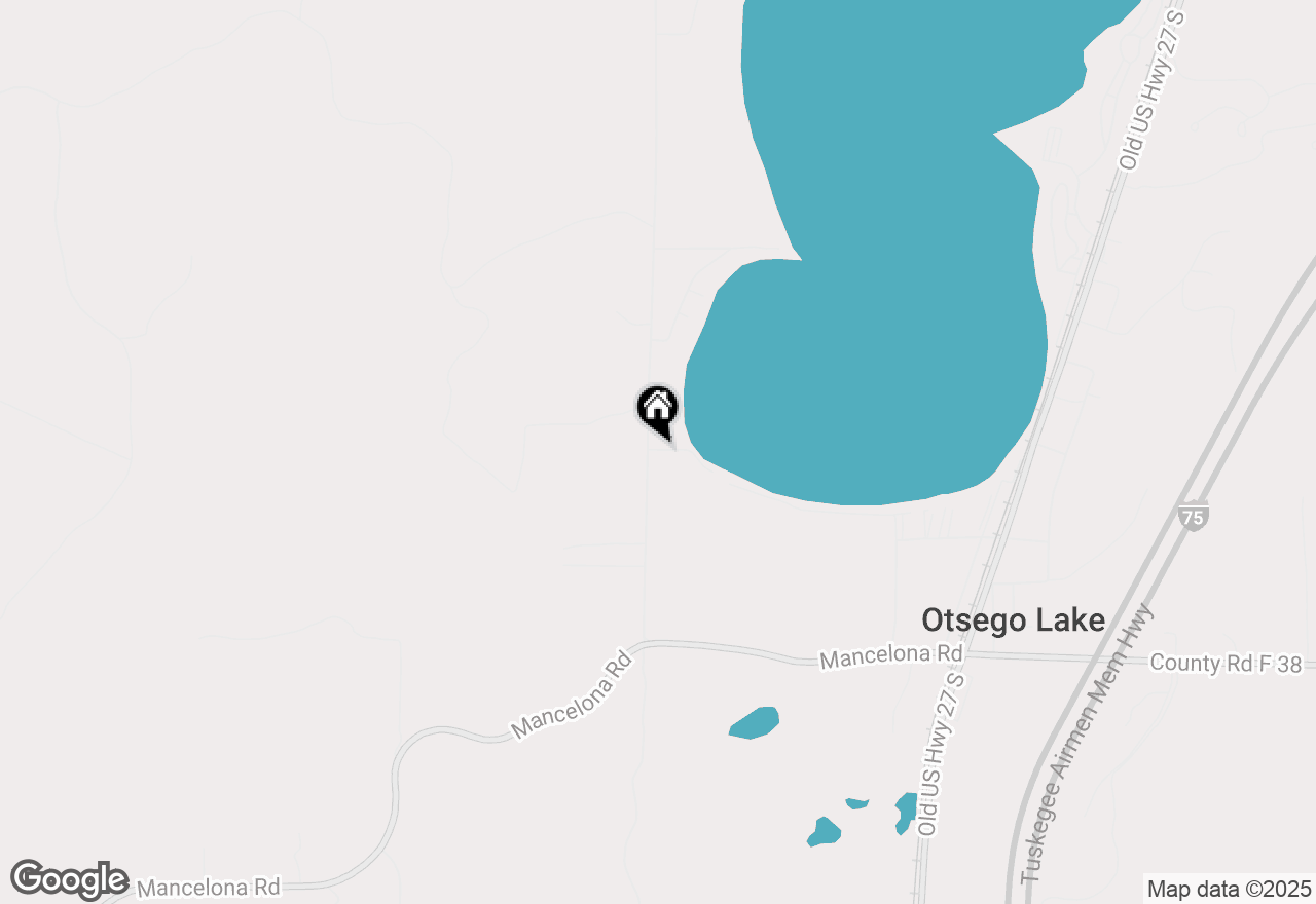 Map of 7597 W Otsego Lake Drive, Gaylord, MI 49735