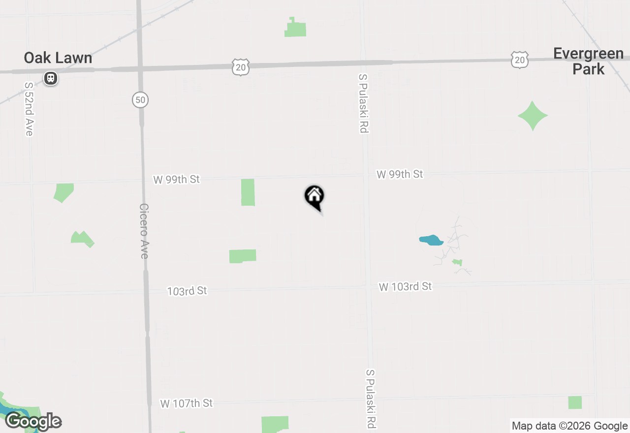 Map of 10019 S Keeler Avenue, Oak Lawn, IL 60453