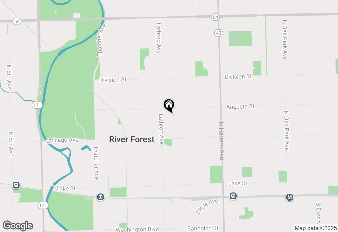 Map of 922 Jackson Avenue, River Forest, IL 60305