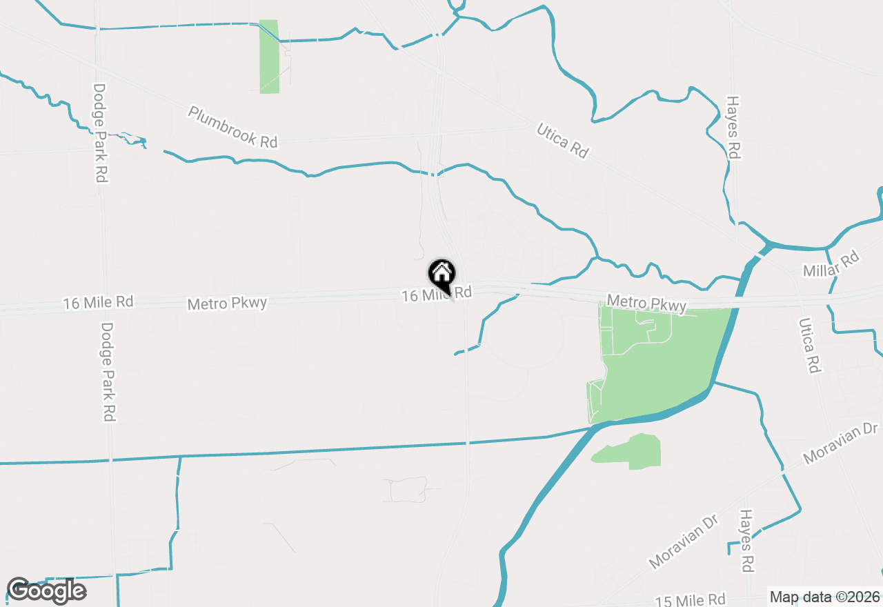 Map of 36868 Melbourne Drive, Sterling Heights, MI 48312