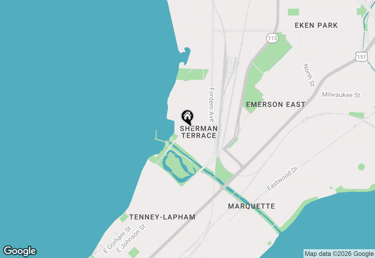 Map of 33 Sherman Terrace #3, Madison, WI 53704