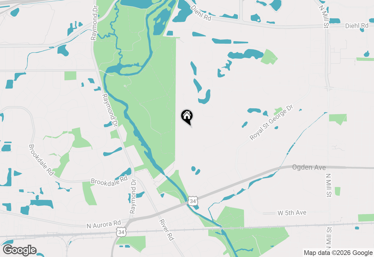 Map of 1220 Heatherton Drive, Naperville, IL 60563