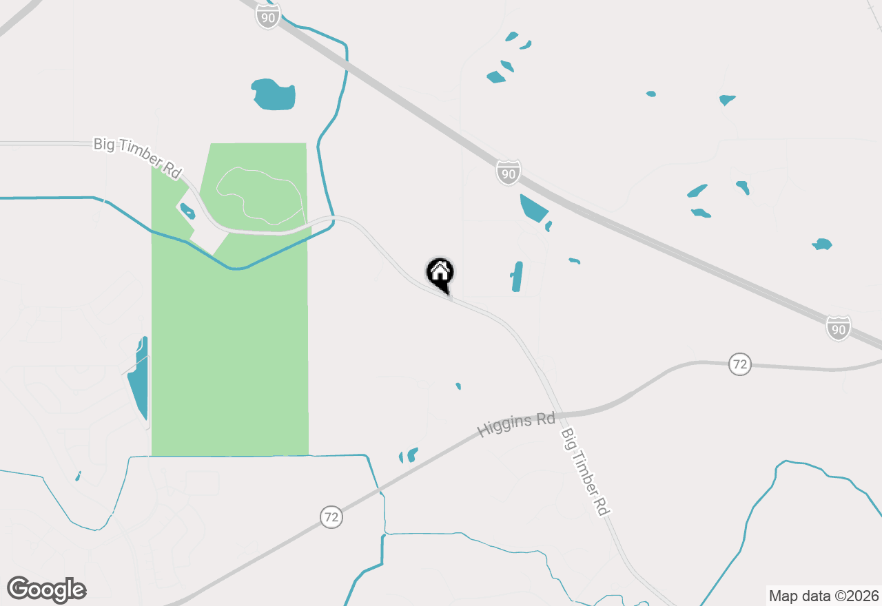 Map of 40W815 Big Timber Road, Hampshire, IL 60140