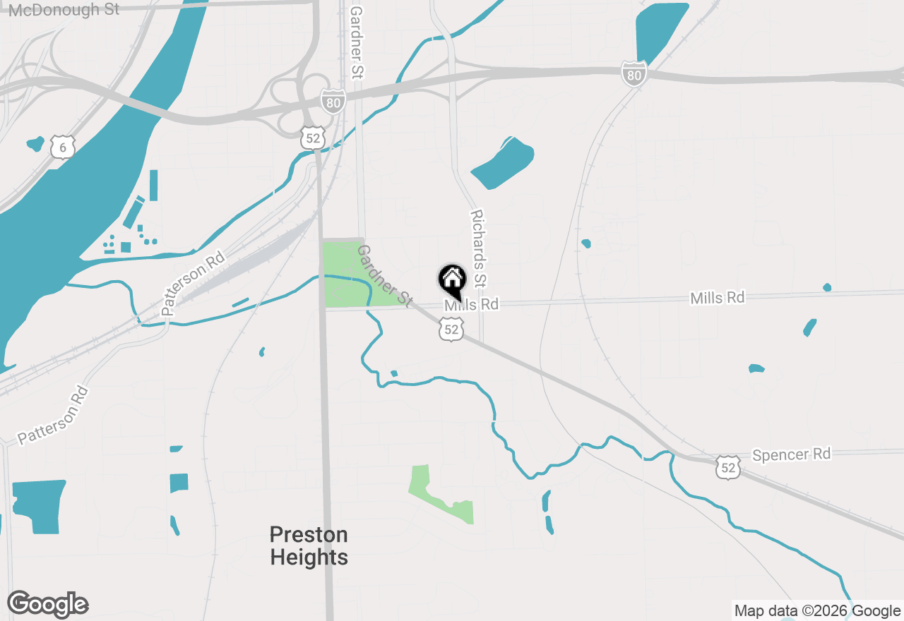 Map of 306 Mills Road, Joliet, IL 60433