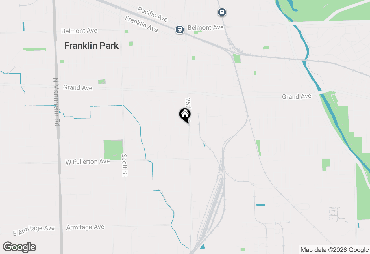 Map of 2554 Rose Street, Franklin Park, IL 60131