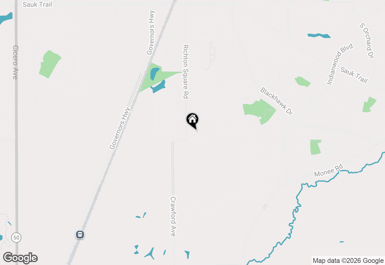 Map of 23042 Ridgeway Avenue, Richton Park, IL 60471