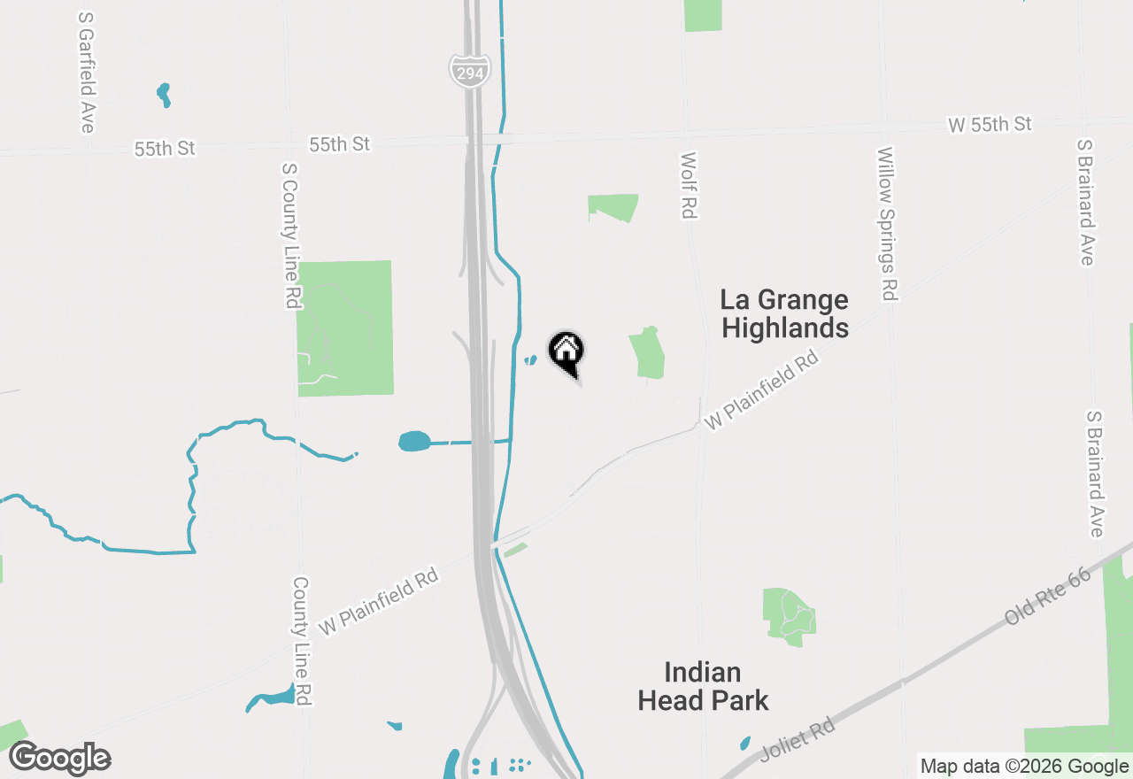 Map of 1108 Spruce Drive, Western Springs, IL 60558