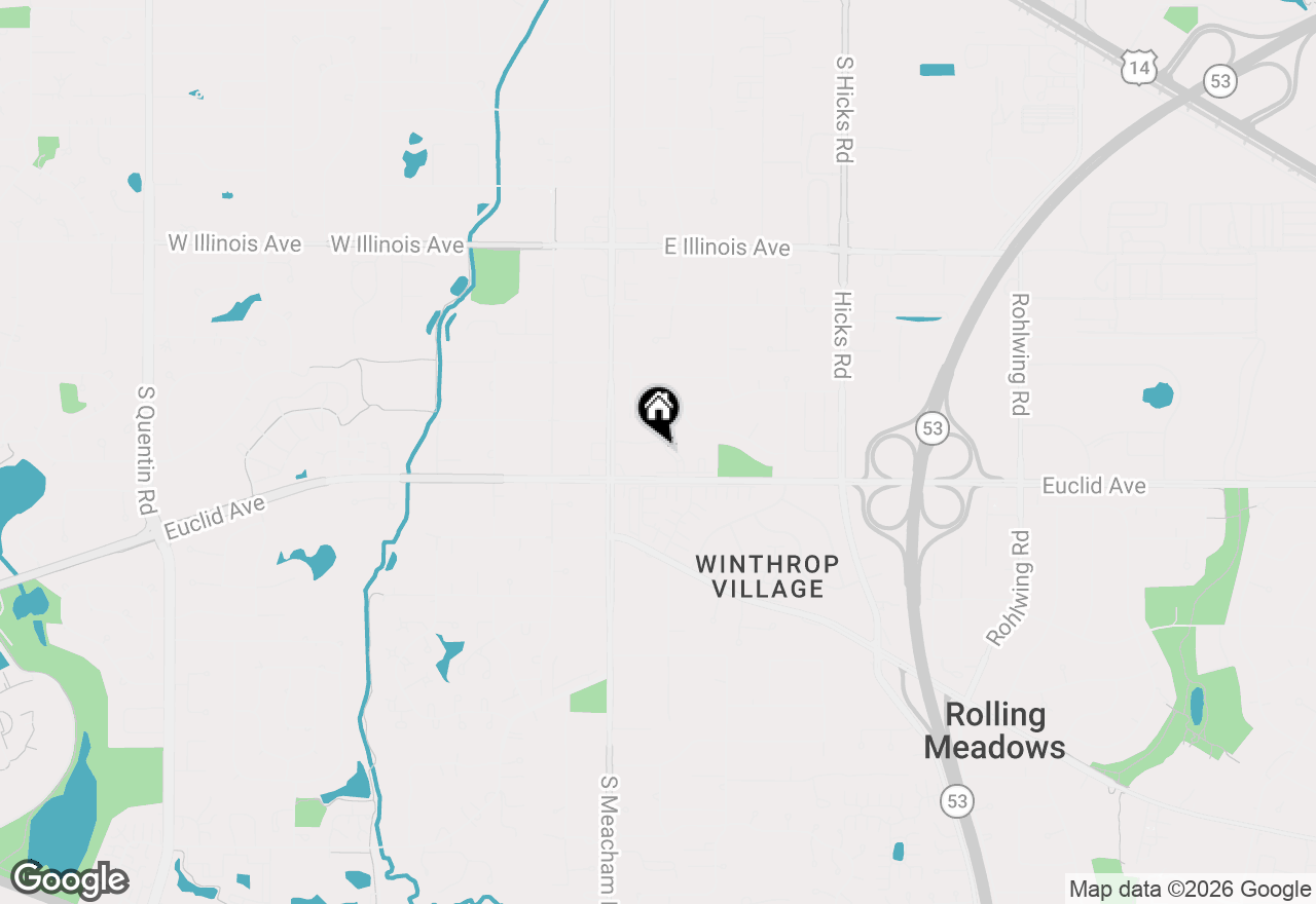 Map of 4704 Euclid Avenue #1B, Rolling Meadows, IL 60008