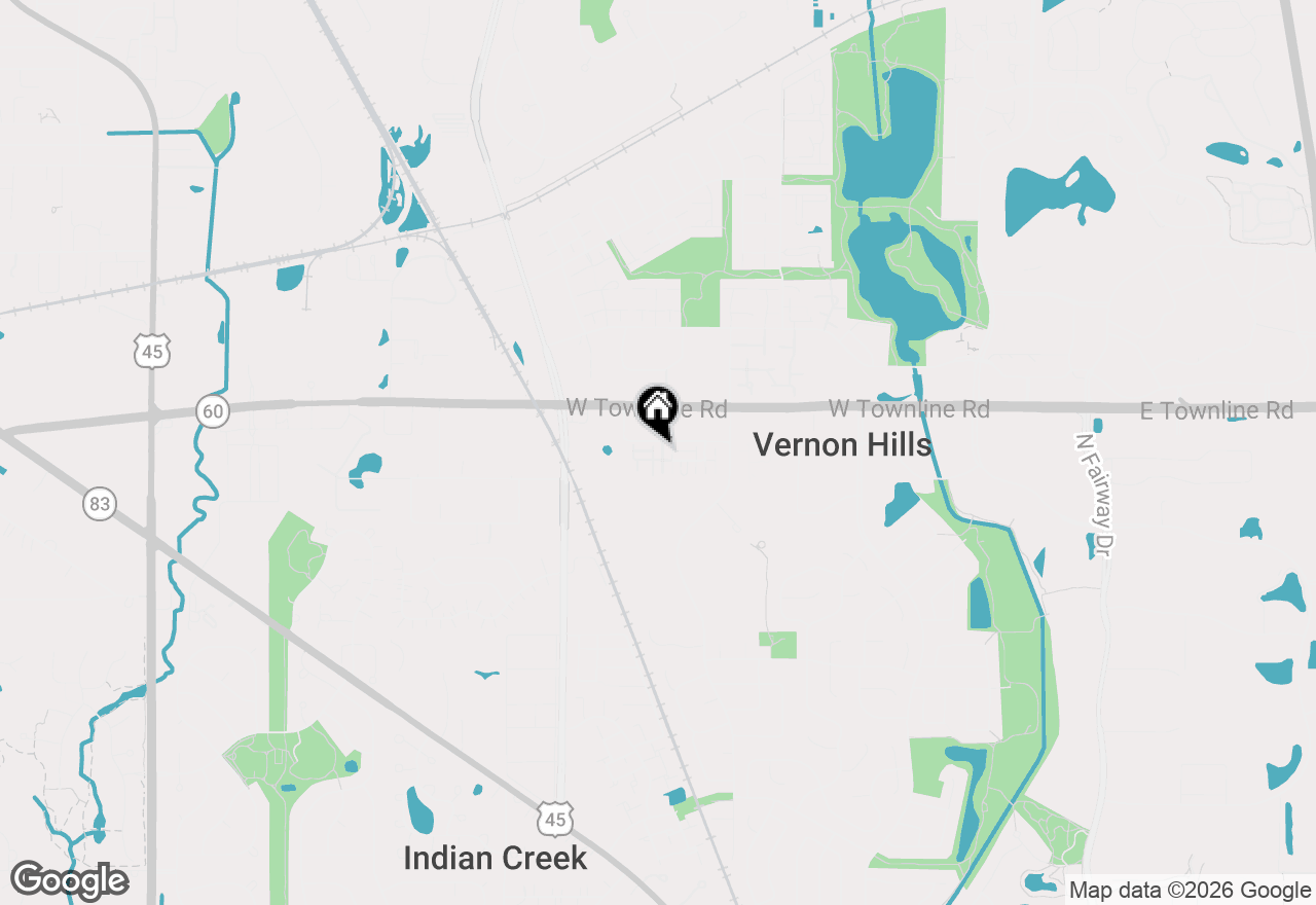 Map of 752 N Keystone Lane, Vernon Hills, IL 60061