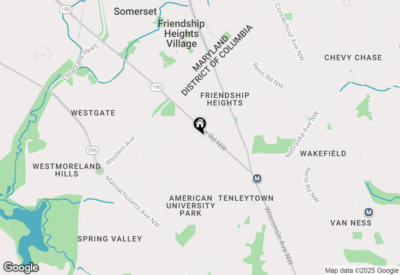 Map of 4419 Davenport Street Nw, Washington, DC 20016