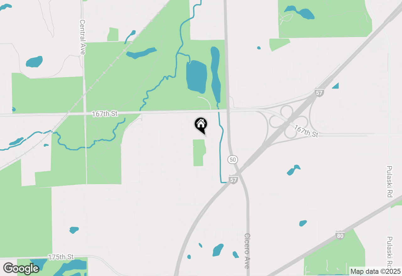 Map of 4925 Timber Court, Oak Forest, IL 60452