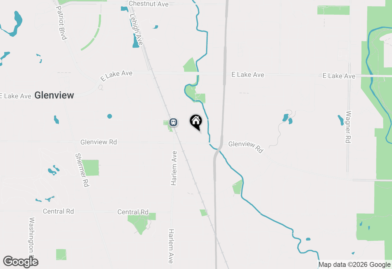 Map of 1026 Church Street, Glenview, IL 60025