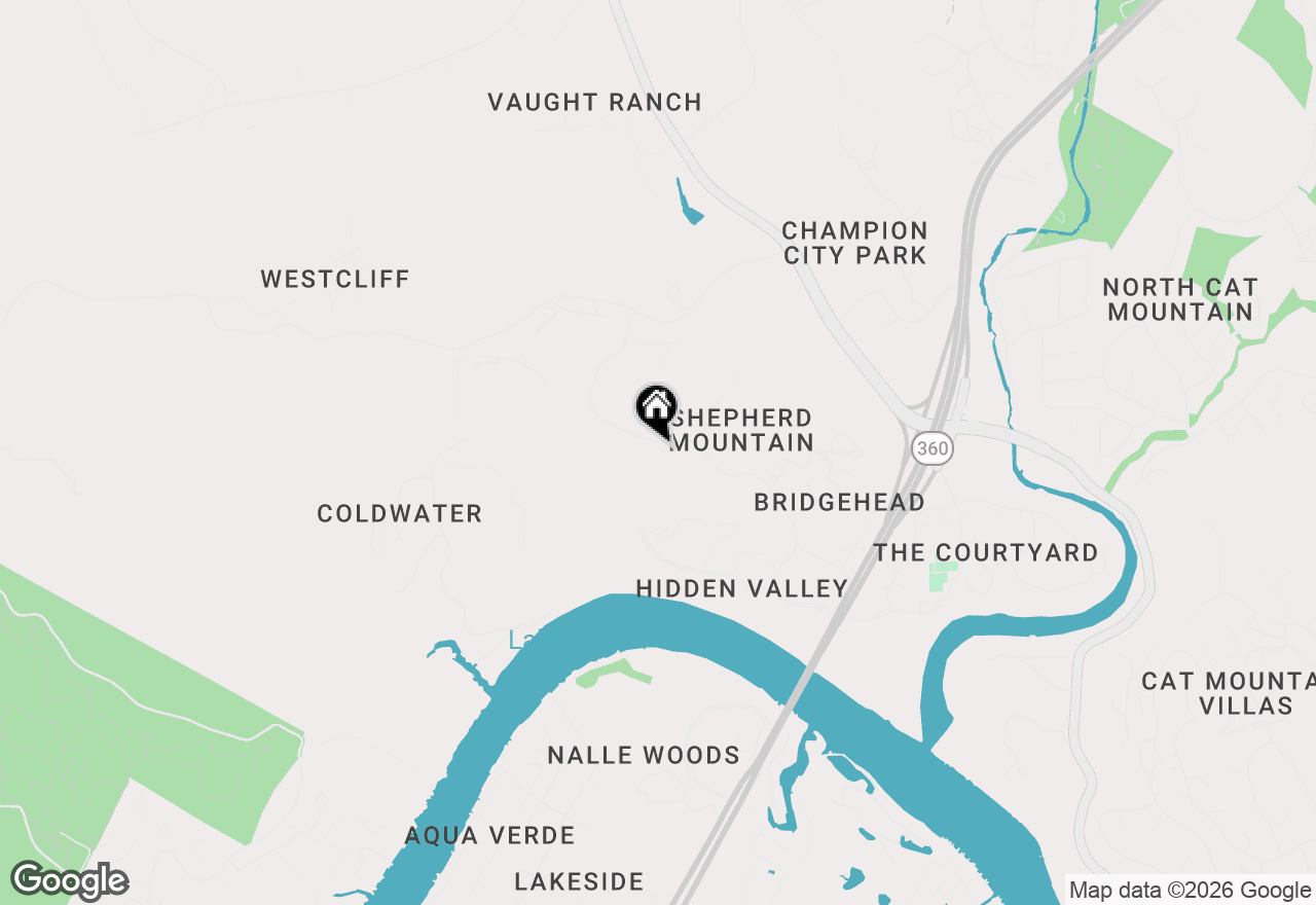 Map of 6607 W Courtyard Dr, Austin, TX 78730