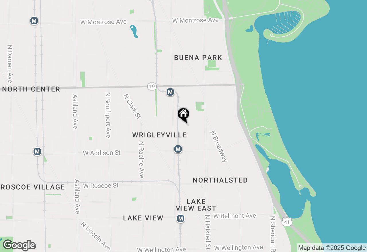 Map of 3729 N Wilton Avenue #1N, Chicago, IL 60613