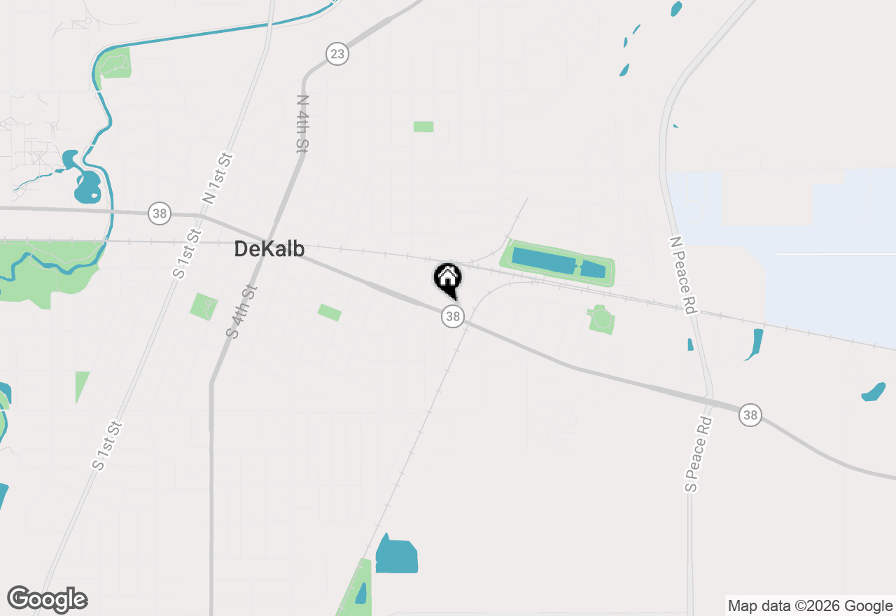 Map of 1147 E Lincoln Highway, Dekalb, IL 60115