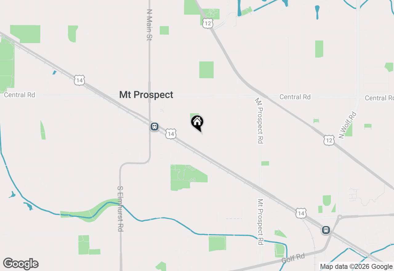 Map of 206 S Owen Street, Mount Prospect, IL 60056