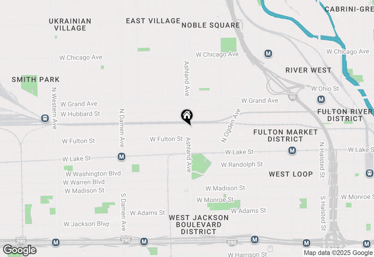 Map of 348 N Ashland Avenue, Chicago, IL 60607