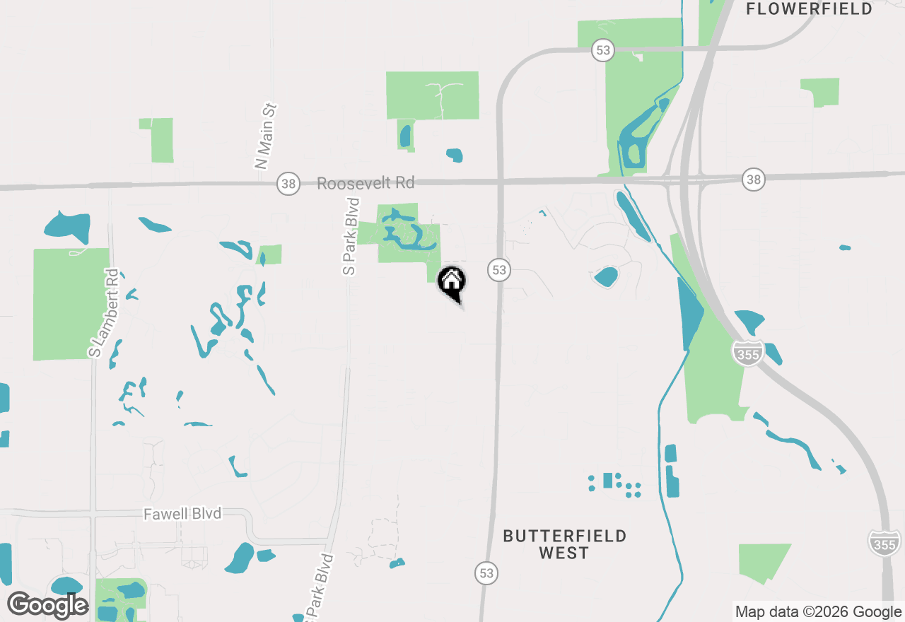 Map of 163 Stonegate Court, Glen Ellyn, IL 60137