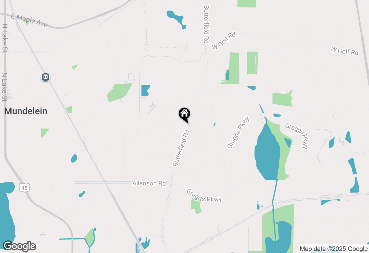 Map of 145 Knightsbridge Drive, Mundelein, IL 60060