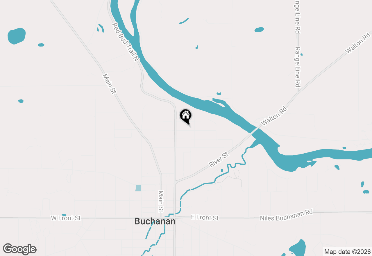 Map of 313 Elizabeth Street, Buchanan, MI 49107