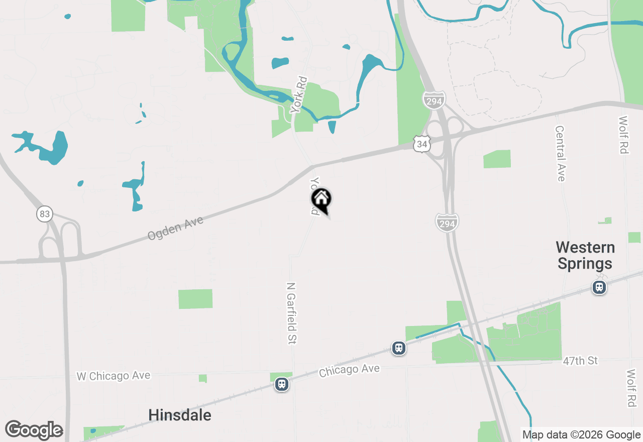 Map of 561 Walker Road, Hinsdale, IL 60521