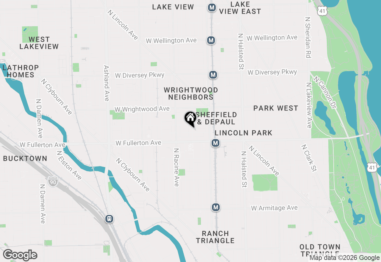 Map of 1106 W Montana Street #1, Chicago, IL 60614