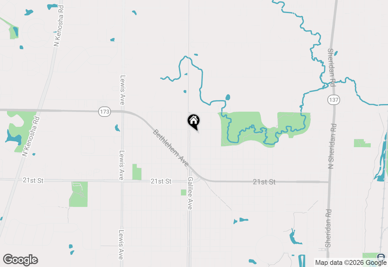 Map of 1809 Galilee Avenue, Zion, IL 60099