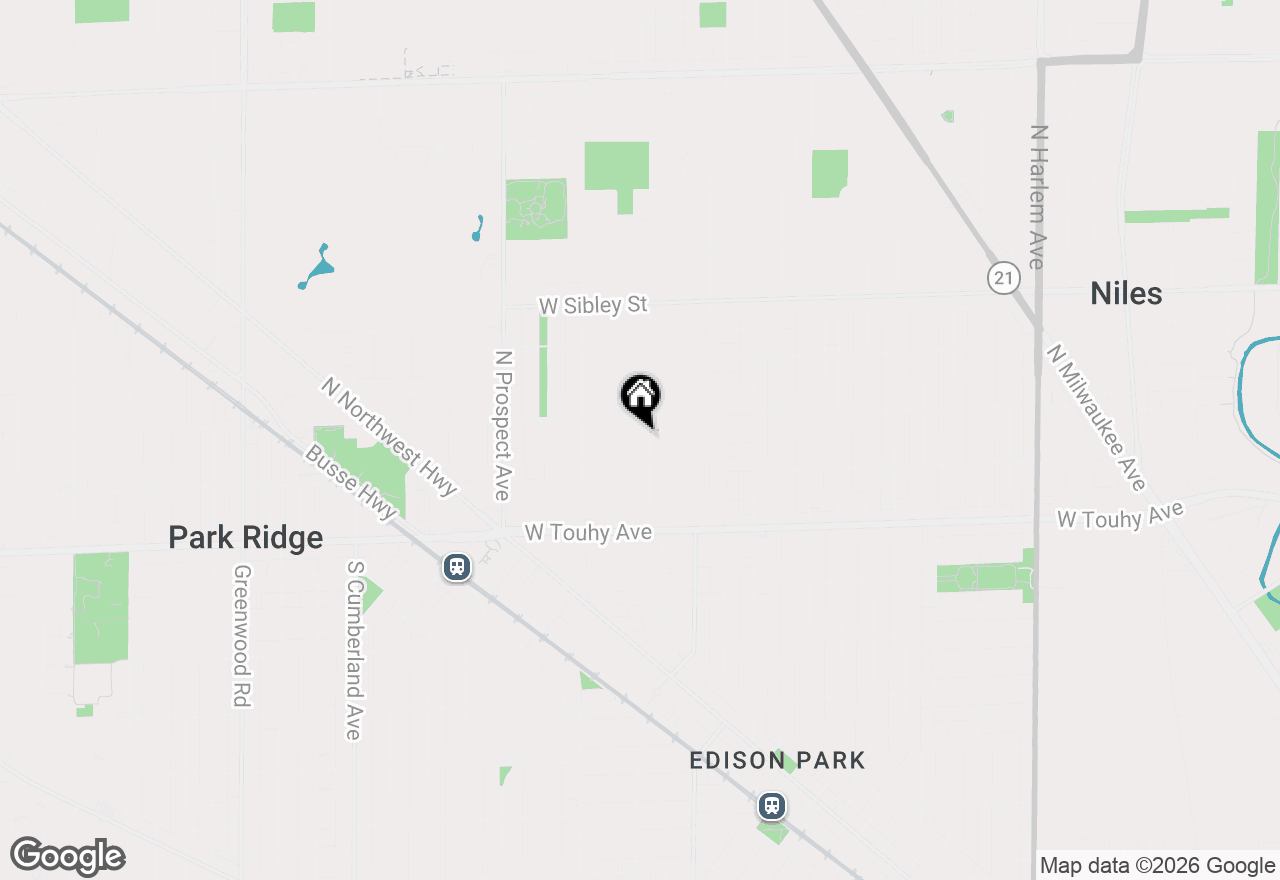 Map of 218 Elmore Street, Park Ridge, IL 60068
