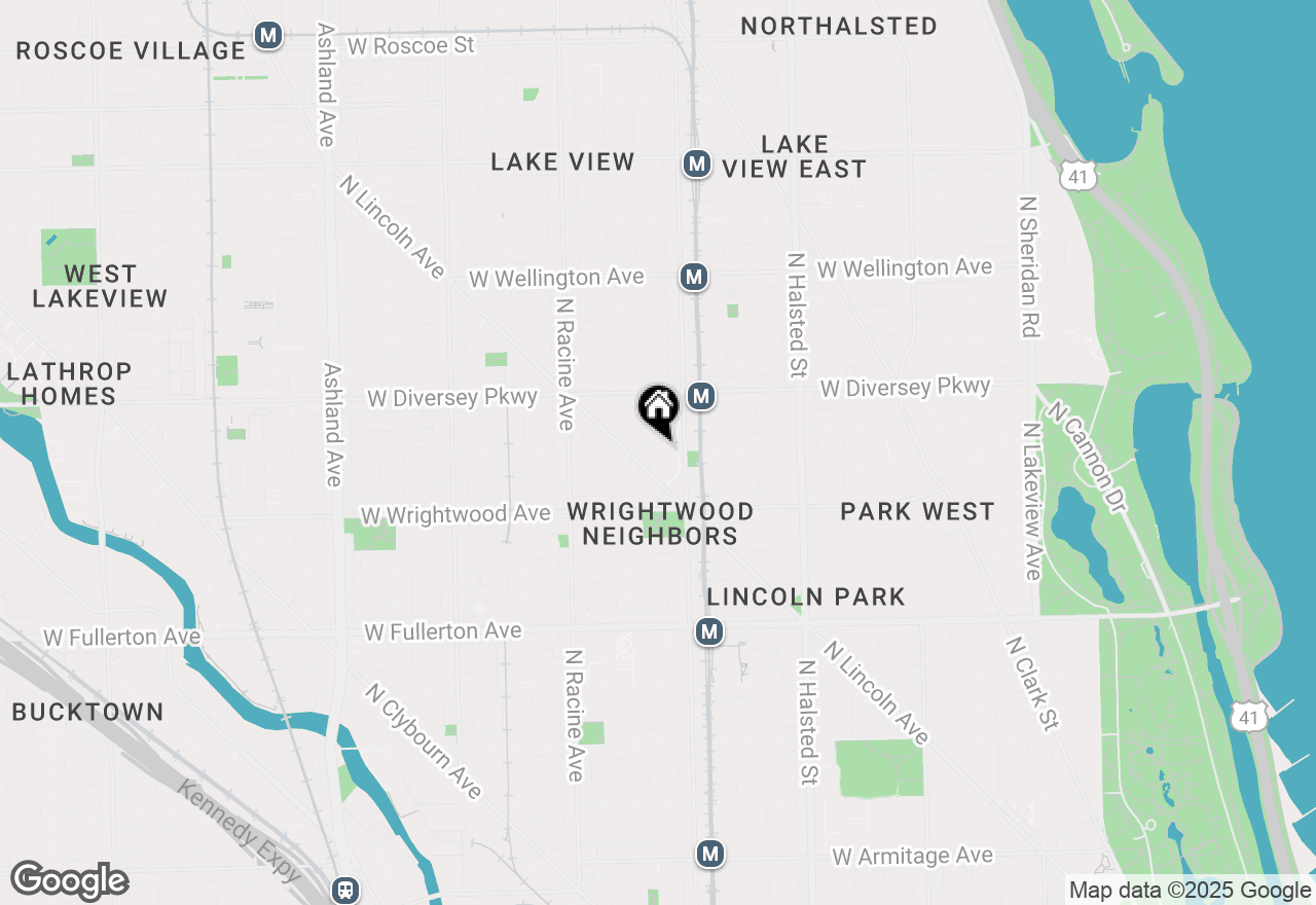 Map of 2727 N Kenmore Avenue #2, Chicago, IL 60614