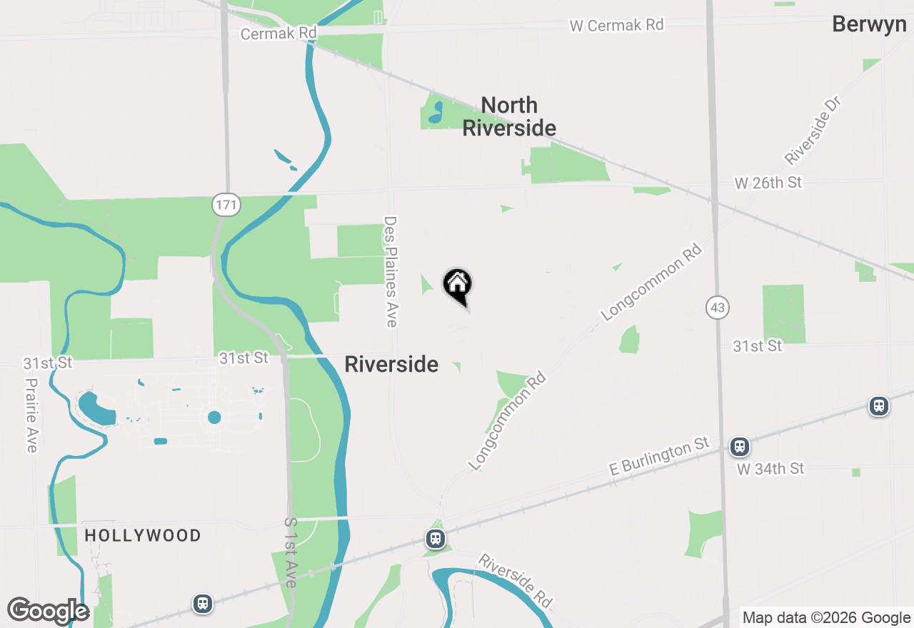 Map of (Address confidential), Riverside, Illinois 60546