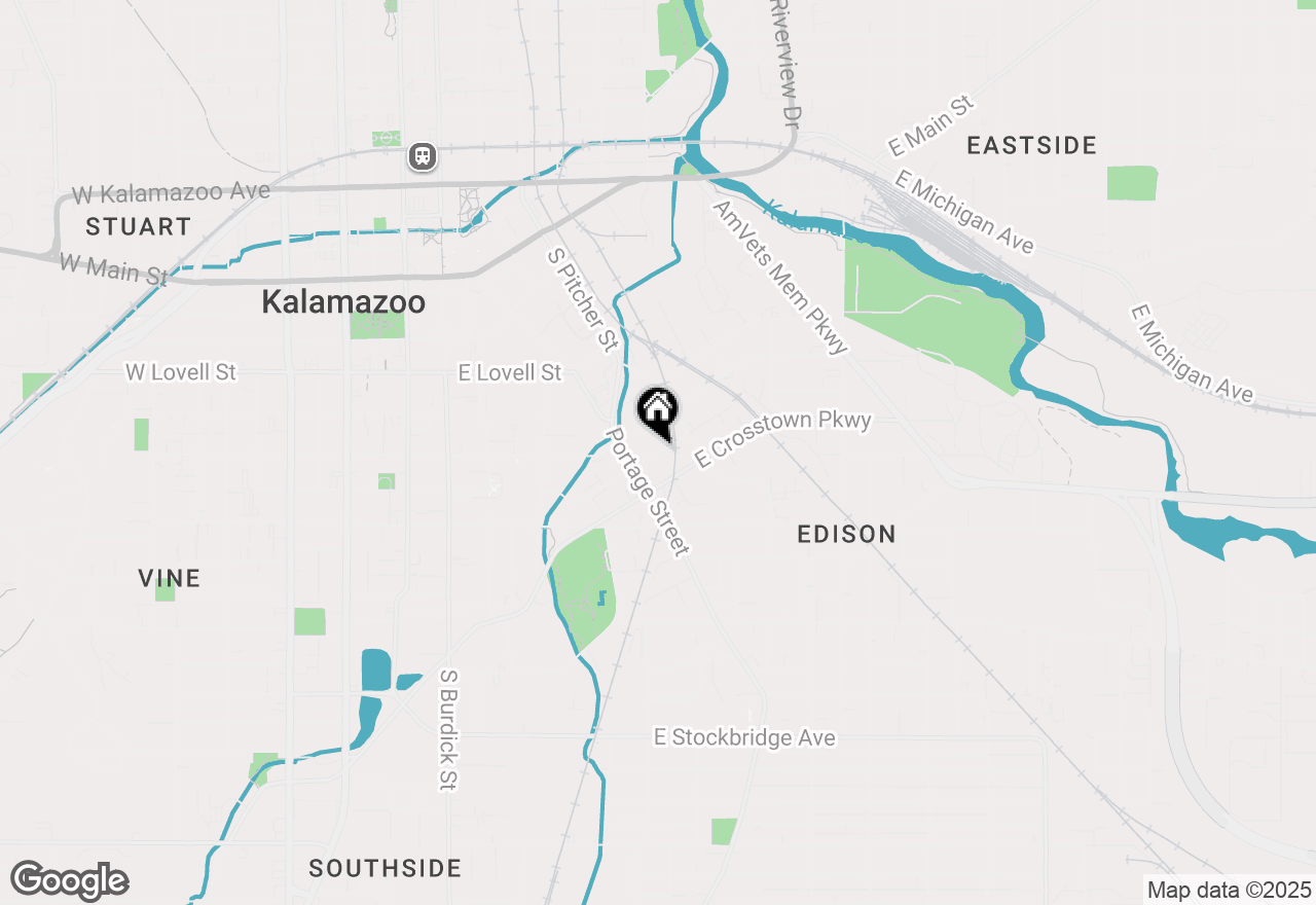 Map of 645 Second Street, Kalamazoo, MI 49007