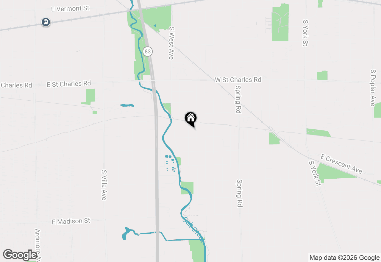 Map of 515 S Sunnyside Avenue, Elmhurst, IL 60126